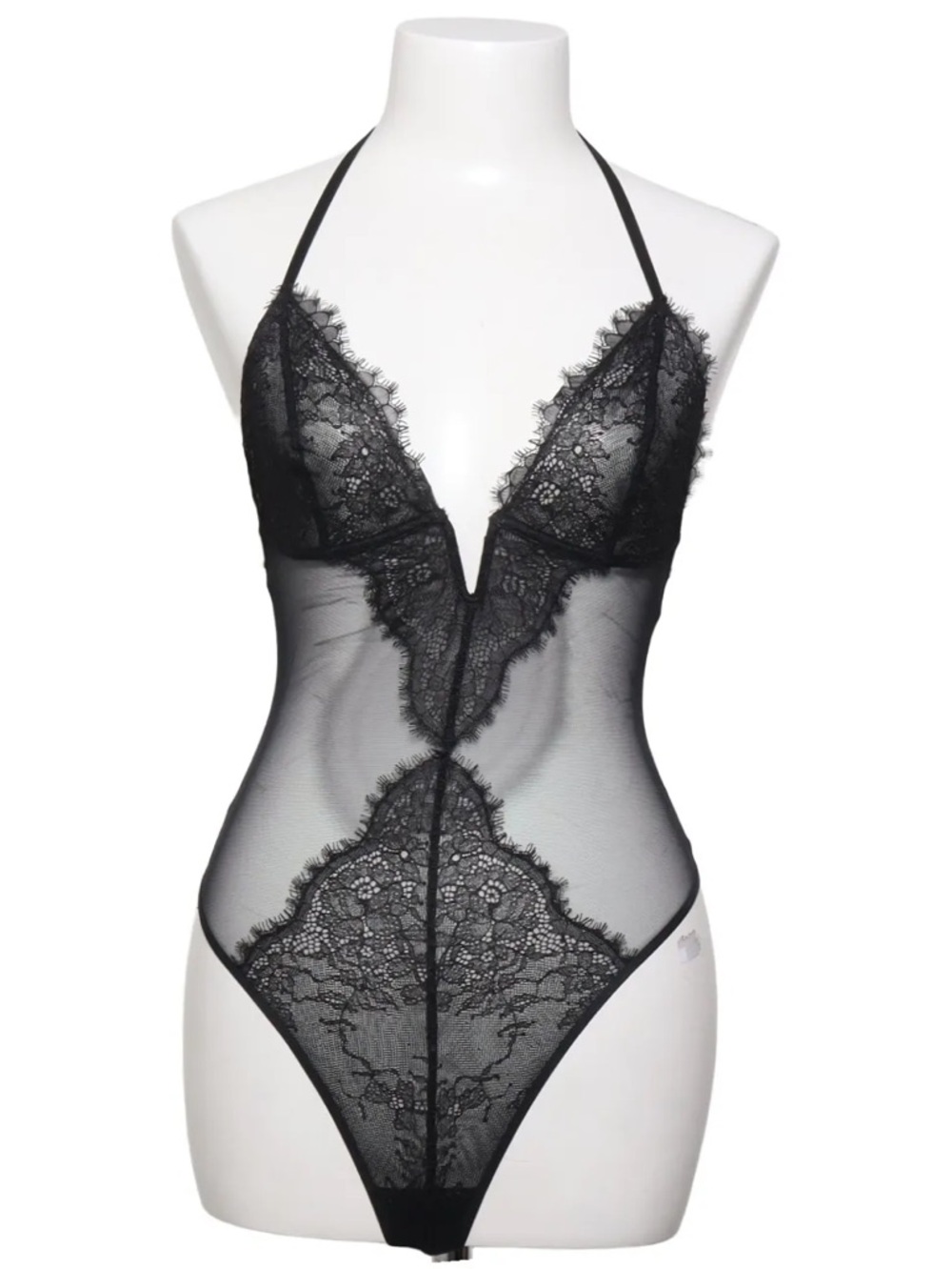 NWT Victorias Secret Lace Halter Bodysuit